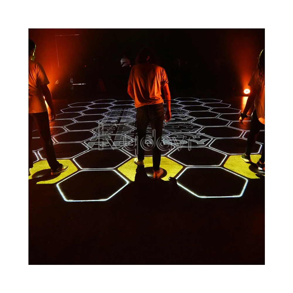 Amusement park ar interactive floor all-in-one move ground system projector kids activate game interactive sport games on floor