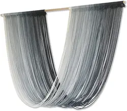 Tie-Dye Macrame Wall Hanging Large Bohemian Yarn Tapestry Wall Decor