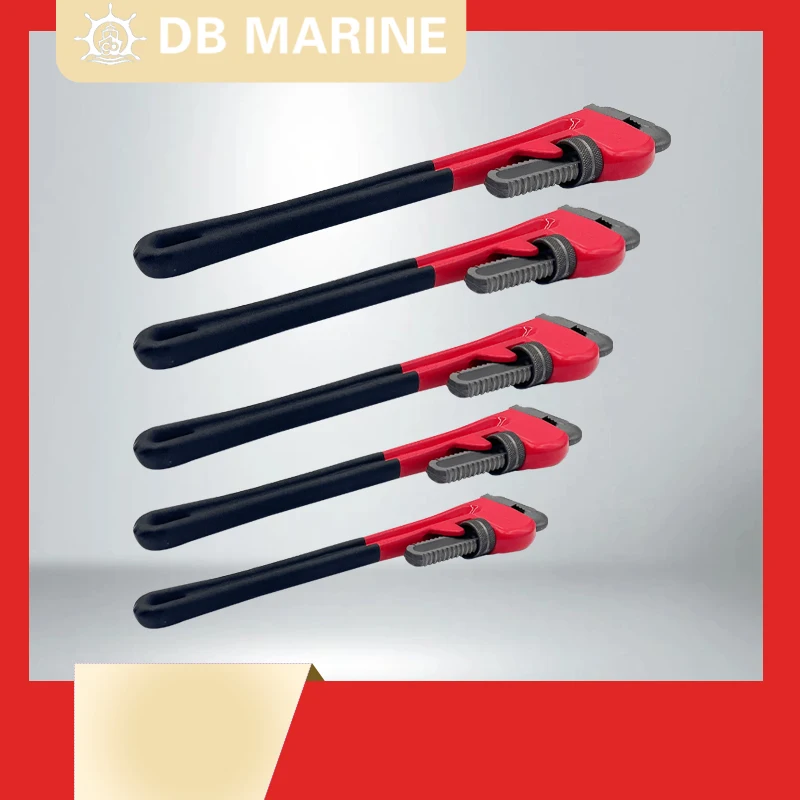 IMPA611302 Heavy Duty Pipe Wrench American Alloy Pipe Wrench Chrome molybdenum steel Universal Repair Wrench