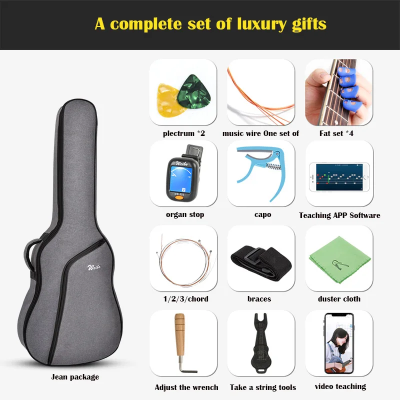 
W15-41inch single board guitars are of top quality made in Guizhou, China 