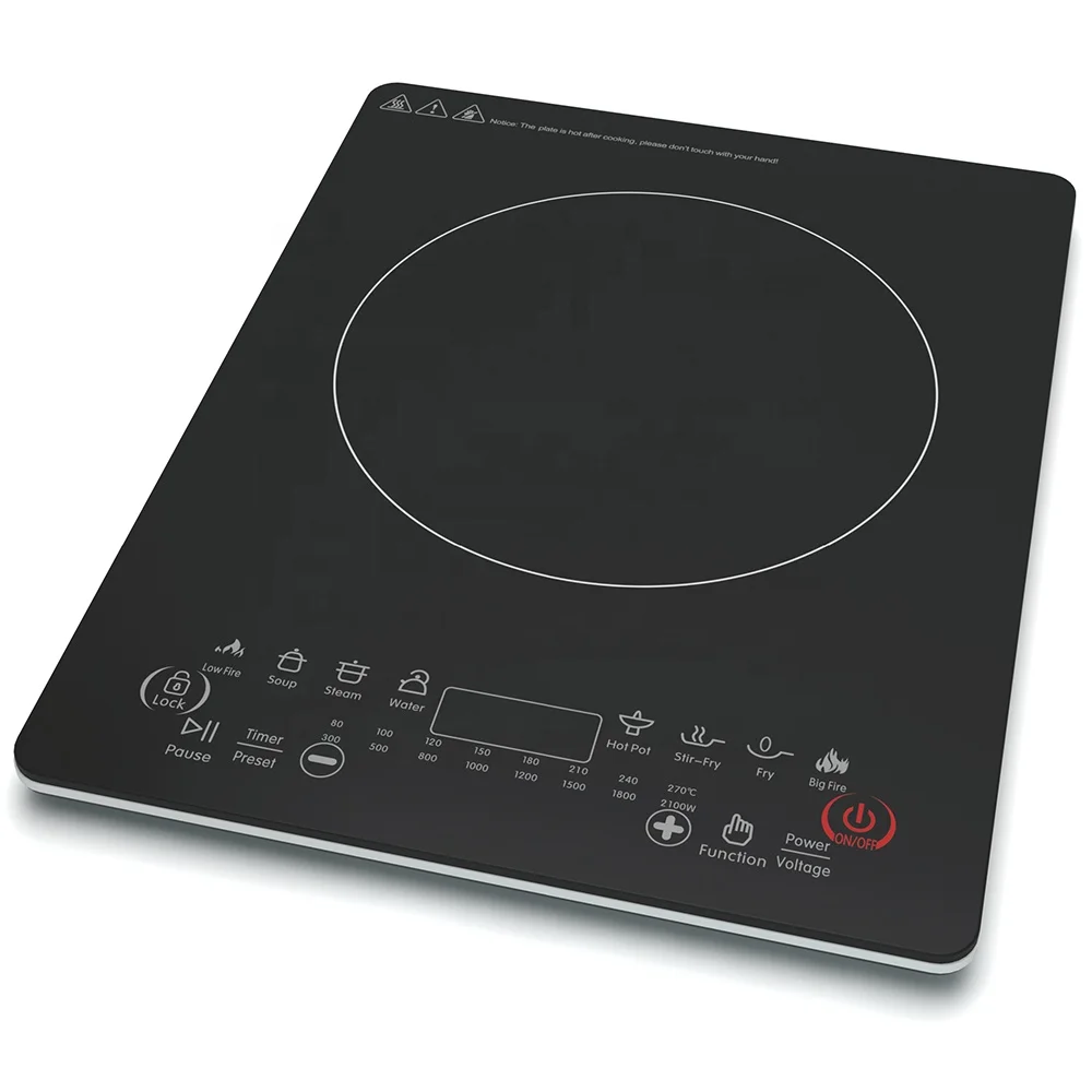 Hot Sell 2000W Electric Portable Cooktop Induction Burner Digital Sensor Touch Induction Cooker