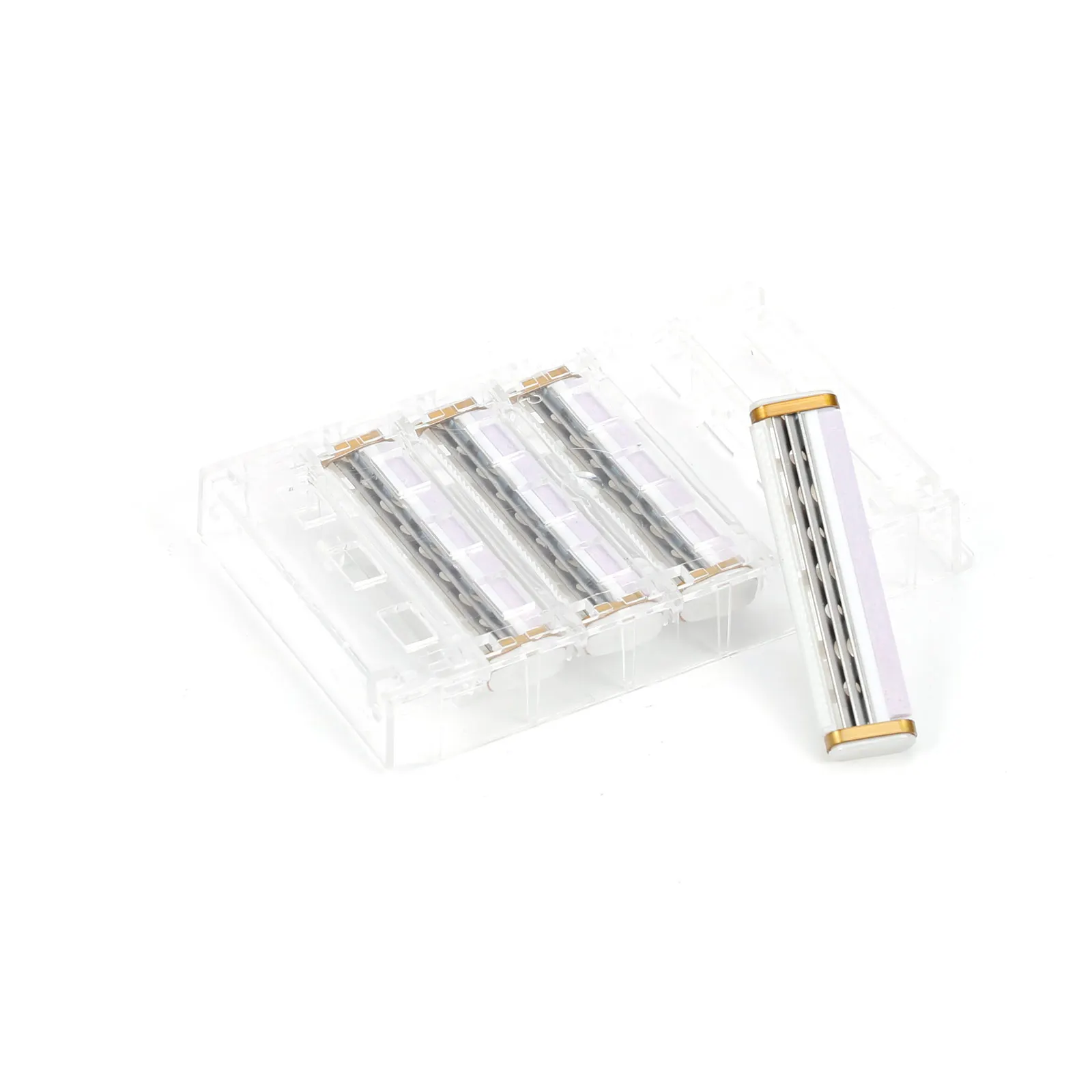 Purple Triflex3 3 Blade Razor Cartridges Stainless Steel Razor Blade