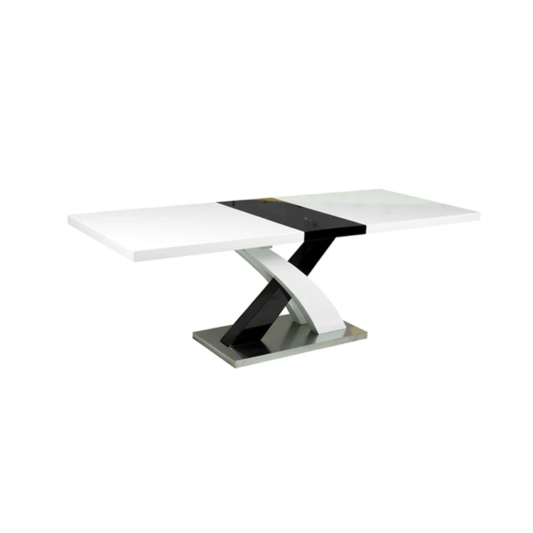 Outdoor Dining High Table Kitchen Legs Long Designs Large Square Vintage Personal Use White Glossy With Folding Hotel Simple