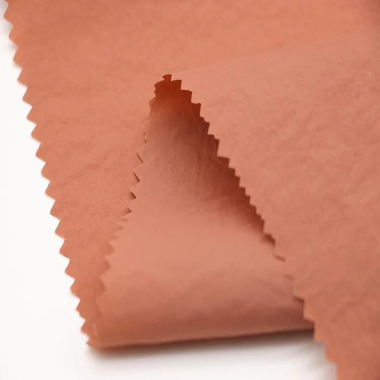 Полностью тусклый 310T нейлон креп ткань 40D морщинистый Нейлон Ткань Ветровка