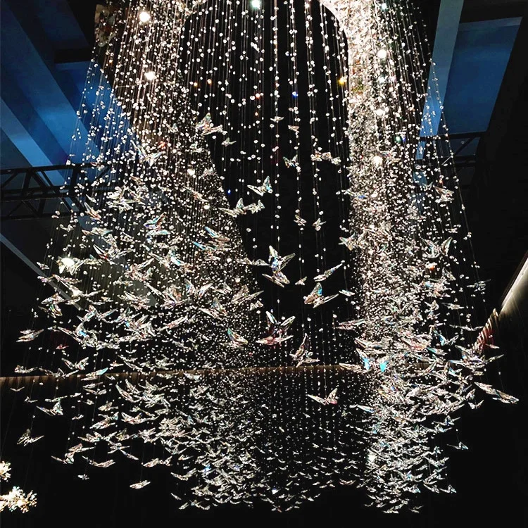 crystal lights for high ceiling chandelier hotel crystal lighting modern home pendant light big hall luxury crystal chandeliers