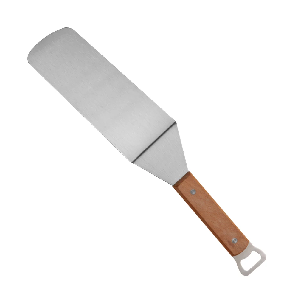 Многофункциональная деревянная ручка крюк дизайн легко хранить теппаняки инструменты