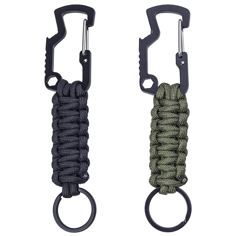Тактический альпинистский D-Кандал Открытый брелок для скалолазания Плетеный ПАРАКОРД БРЕЛОК