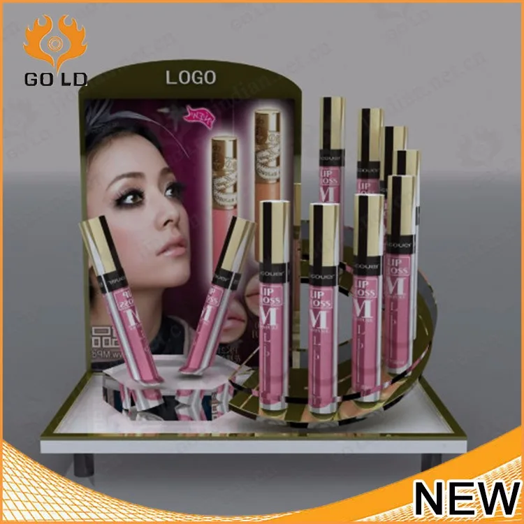 Free Design Retail Cosmetic Shop Display Acrylic Brand Cosmetic Display Stand for Counter Top