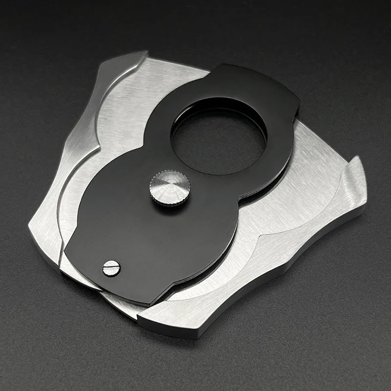 High Quality Stainless Steel Guillotine Double Cut Blade Cigar Cutter