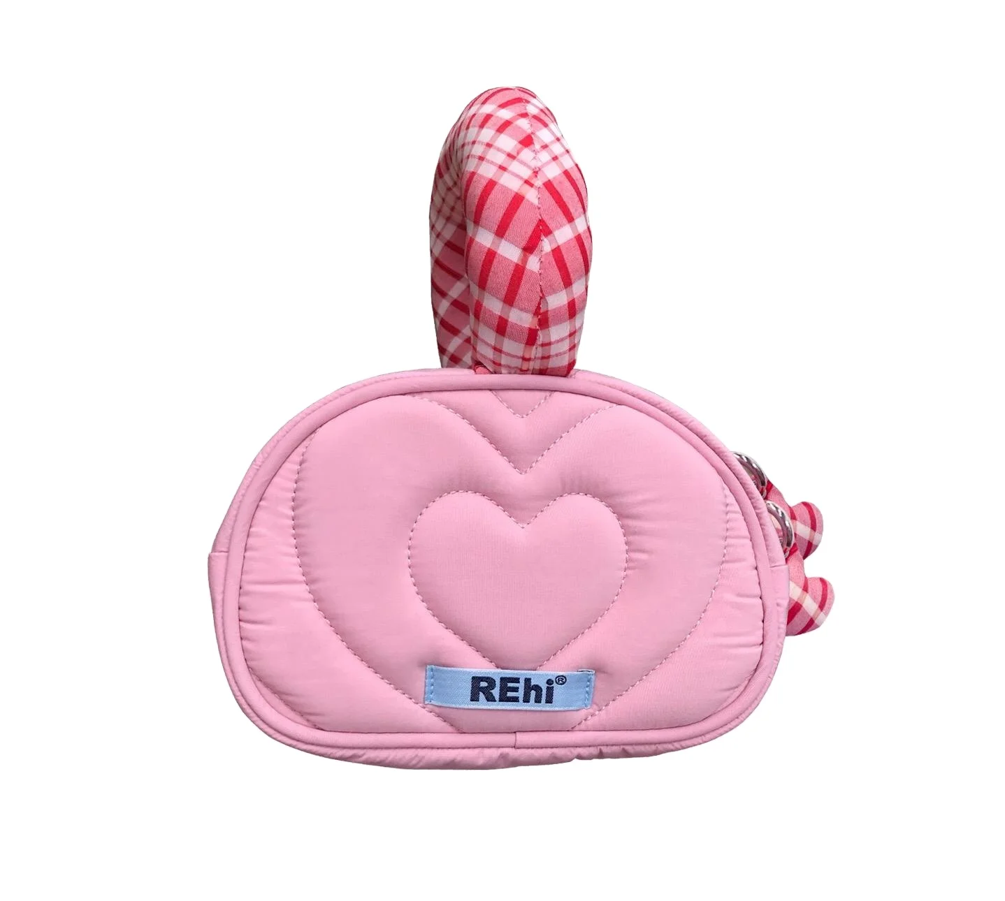 Ins Unique Chic Cute Mini Square Puffer Heart Shape Quilted Tote Top Handle Young Girls Small Bag Shoulder Women Bag Purse