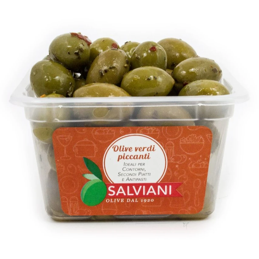 Le Ideali Seasoned Green Olives 200G Olives Vertes De Table Fresh-Green-Olives-For-Sale Italian Food