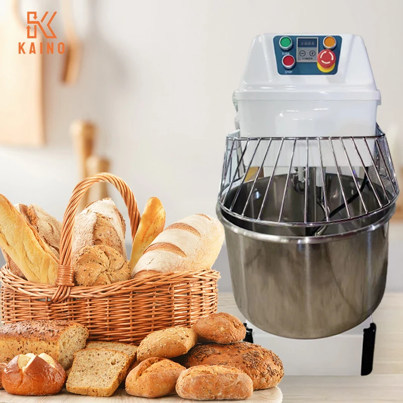 Commercial 60L Litres 25 kg Two Speed Stainless Steel Big Stand 25kg Mixer Cake Bread Flour Spiral Dough Mixing Machine
