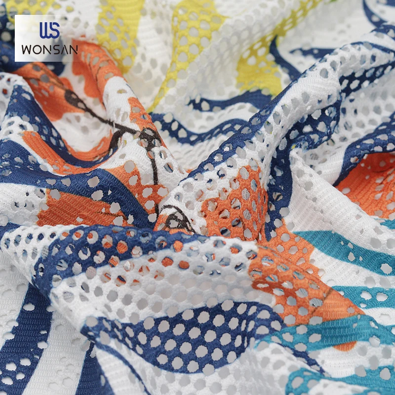 Китайская высококачественная ткань для подкладки одежды из полиэстера и спандекса, жаккардовая трикотажная ткань с цифровым принтом