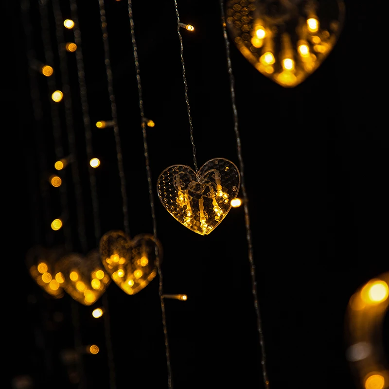 Christmas falling star ramadan led decoration light