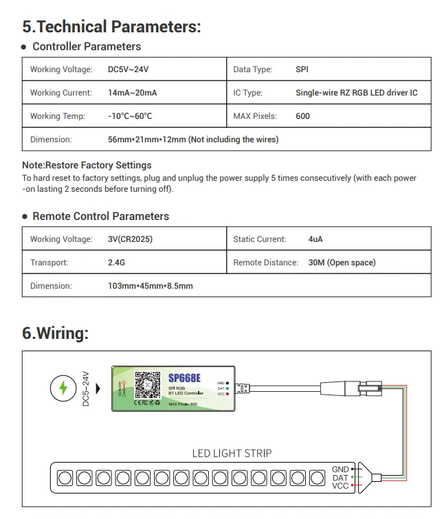 WS2812 WS2811 WS2812B светодиодный контроллер SP668E BT приложение + IR20Keys пульт дистанционного управления Встроенный SPI RGB 5V-24V