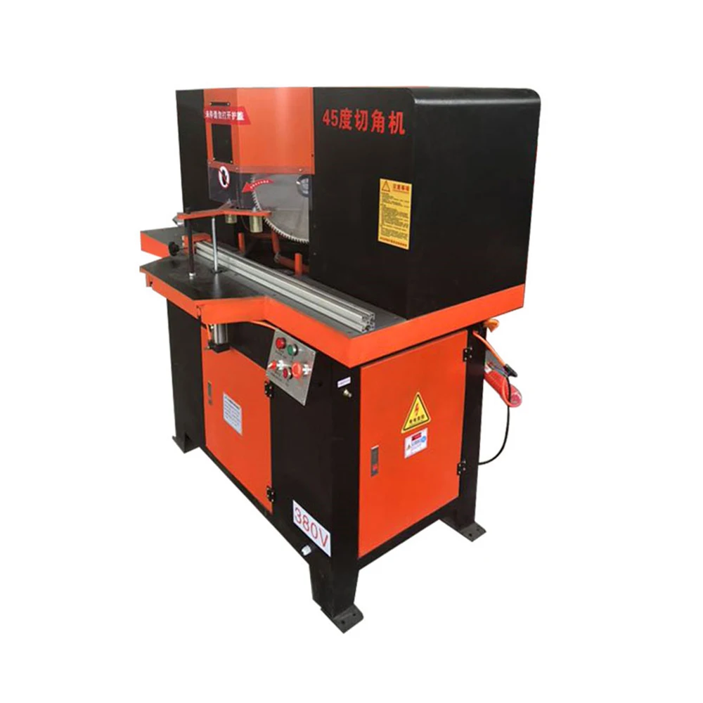 Станок с ЧПУ для двухсторонней пилы, угловой режущий станок, мотор из чистой меди, для деревянных досок, дверей, окон, алюминиевого сплава, режущее оборудование