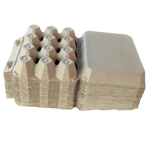 Dozen Egg Paper Pulp Boxes 12 Compartment Cartons Eco-friendly and Reusable Egg Trays With Intact Lids Free Range Egg Container