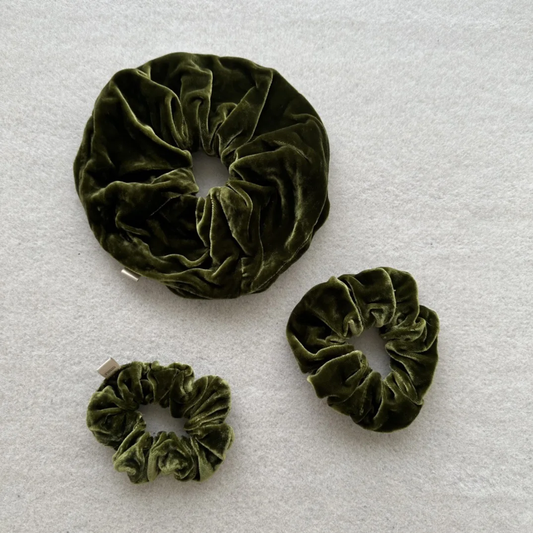 oversized silk velvet scrunchies ponytail hair silk velvet scrunchie