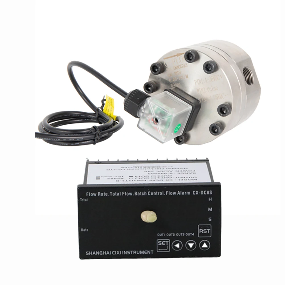 Micro flow meter hydraulic oil lubricating oil silicone oil diesel gasoline gear flow meter