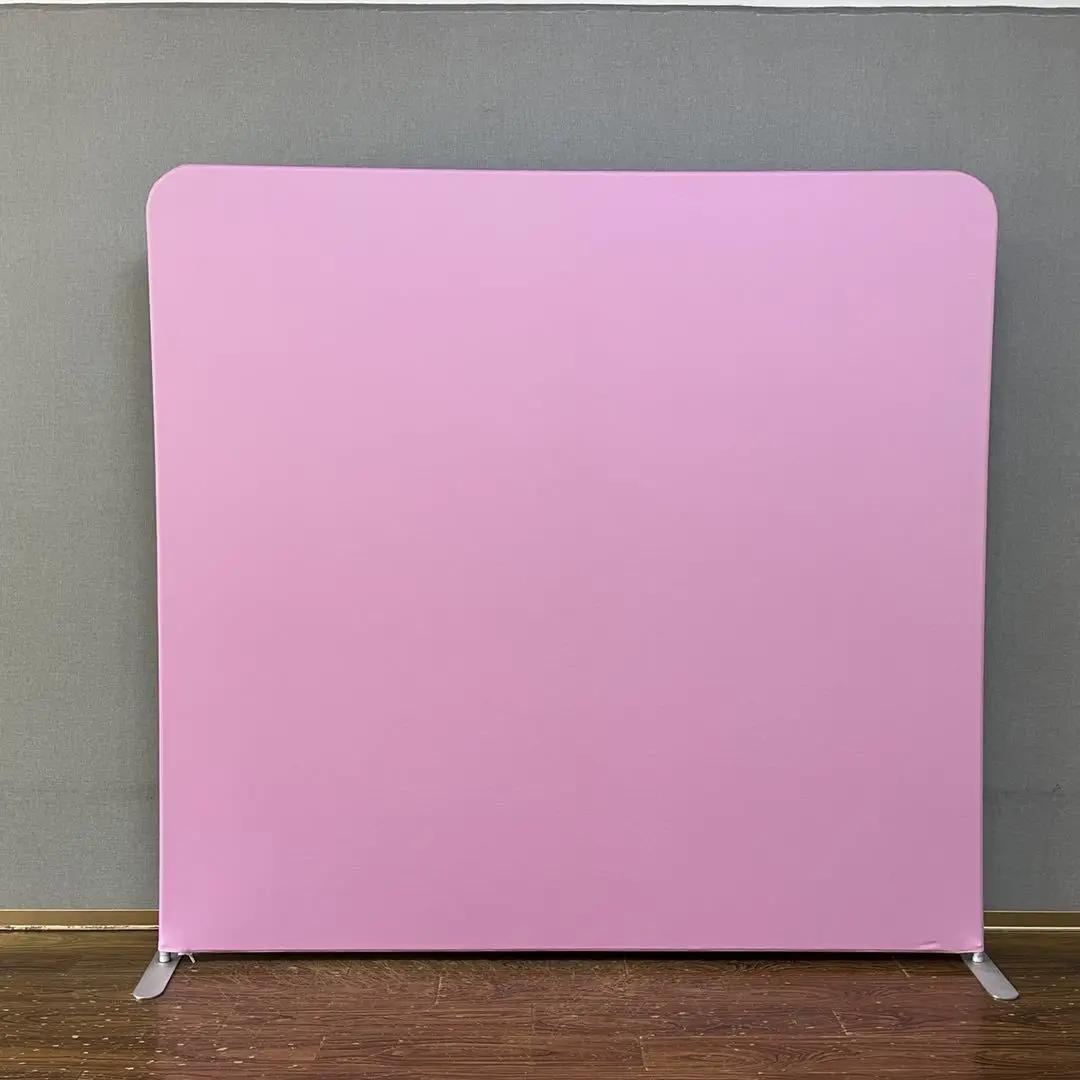 8ft Polyester fabric for photography black background tension fabric backdrop for studio photo shoot video party photo backdrop