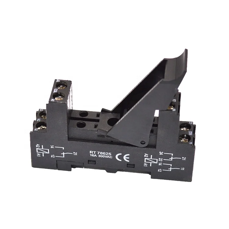 
New & Original 8-Hole Socket 14F-2Z-C2 G2R-2 JQX-14F-2 HF115F OMROM G2R-2, G2R-1, G2R-1-E 8Pin Relay Base RT78625 Relay Socket 