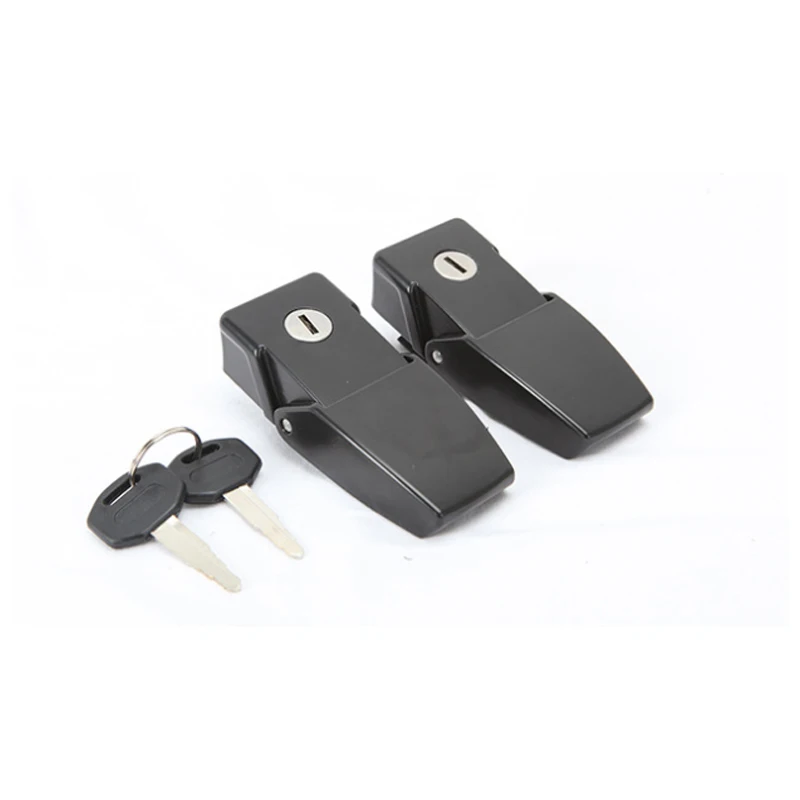 Stainless Steel Hood Latches Hood Lock Catch Latches Kit for Jeep Wrangler JK JL 2007-2021 Unlimited (Black)