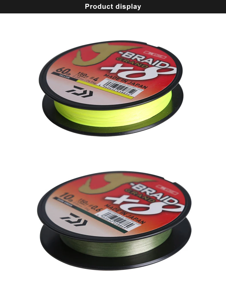 DAIWA новый продукт цветной леска J-BRAID GRAND pe плетеная 8 strands супер