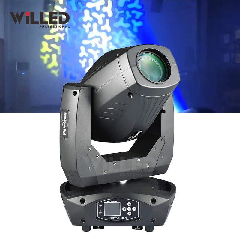 stage dj light Led Zoom rotating lamp head 200w 150w 250w sharpy beam spot wash rotating lamp head Gobos