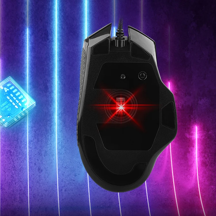 MSI Clutch GM20 FPS Gaming Mouse with 6200 DPI Wired RGB Symmetrical Design Support Adjustable Om.ron Switch