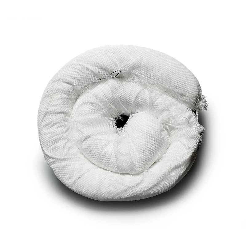 Industrial safety white color oil only absorbent boom for factory