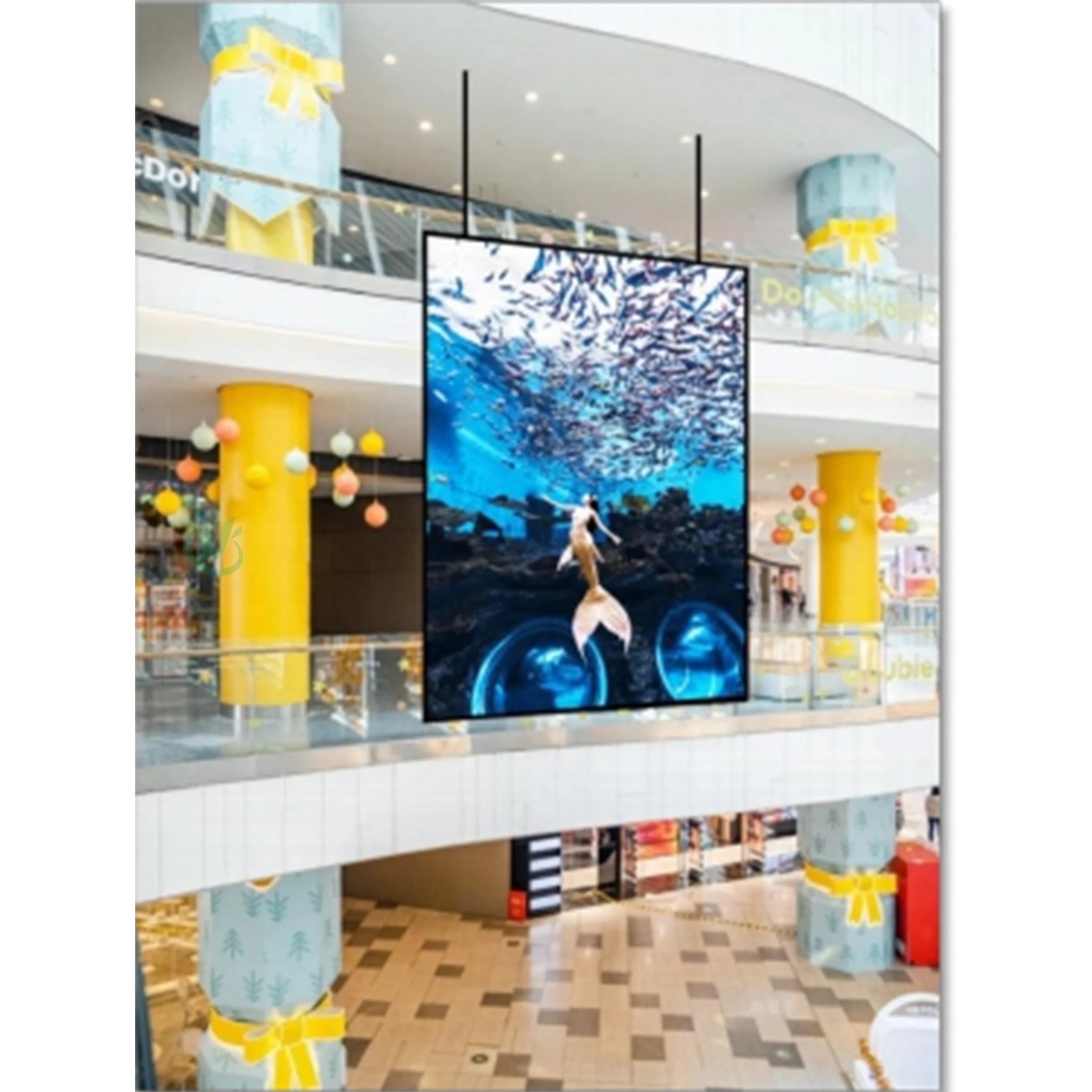 Double sided Ultra Slim Led poster display digital signage window facing display high brightness led display