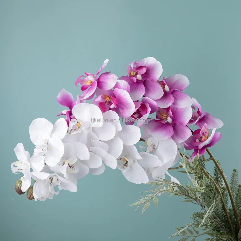 GJ-AF15-6 real to touch flowers phalaenopsis orchids orchid flowers real touch flowers artificial home orchid