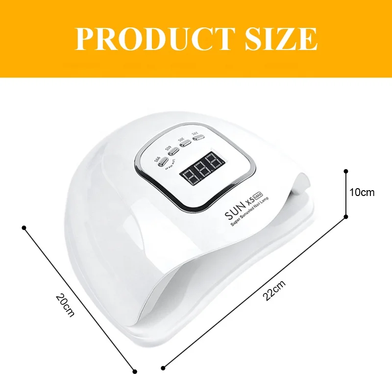 Amazon Best Seller 150W 45pcs Dual Lights Nail Polish Dryer LED UV Curing Lamp for Nails with 10S/30S/60S/99S Settings