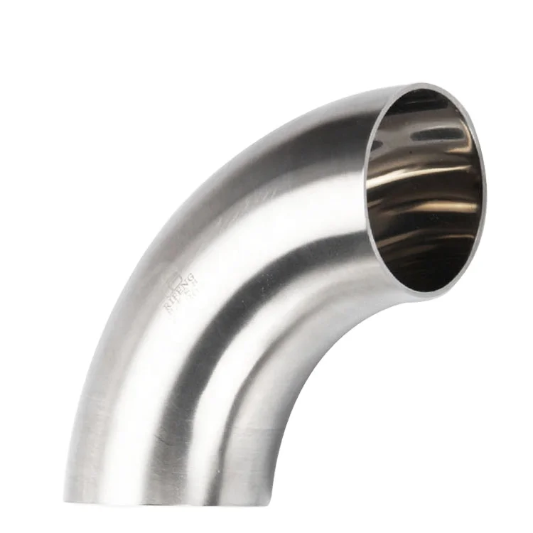 Sanitary Stainless Steel 304 90 Degree Threaded Pipe Fitting Tubing Fittings Welded Weld Elbow For Water