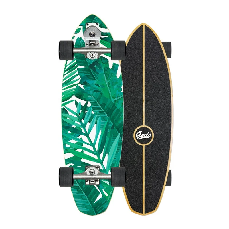 
Best selling skateboard upgrade S7 truck caving skate 7 ply canadian maple surf skateboard 31 inch 