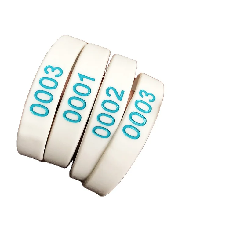 Amerpromo Custom debossed Silicone Wristbands Cheap Silicone Bracelets Personalized Wrist Bands With Serial unmbers