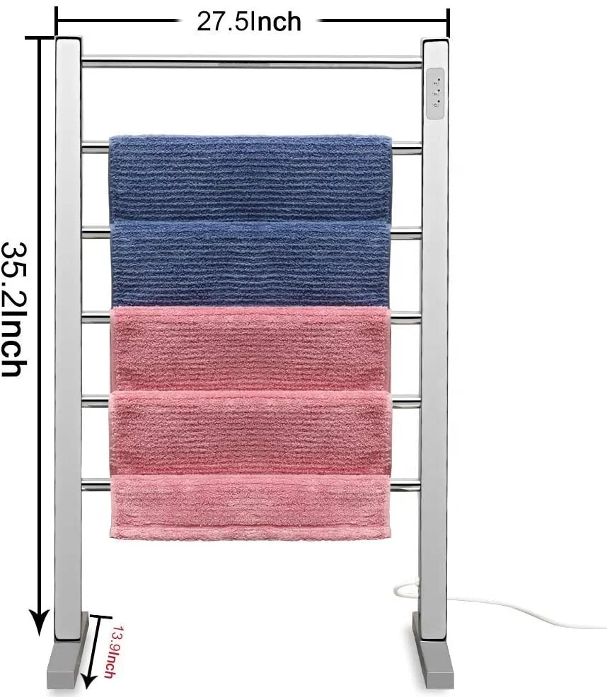 yuyao sunzone Bathroom radiators Free Standing Heated Towel Warmer Drying Rack