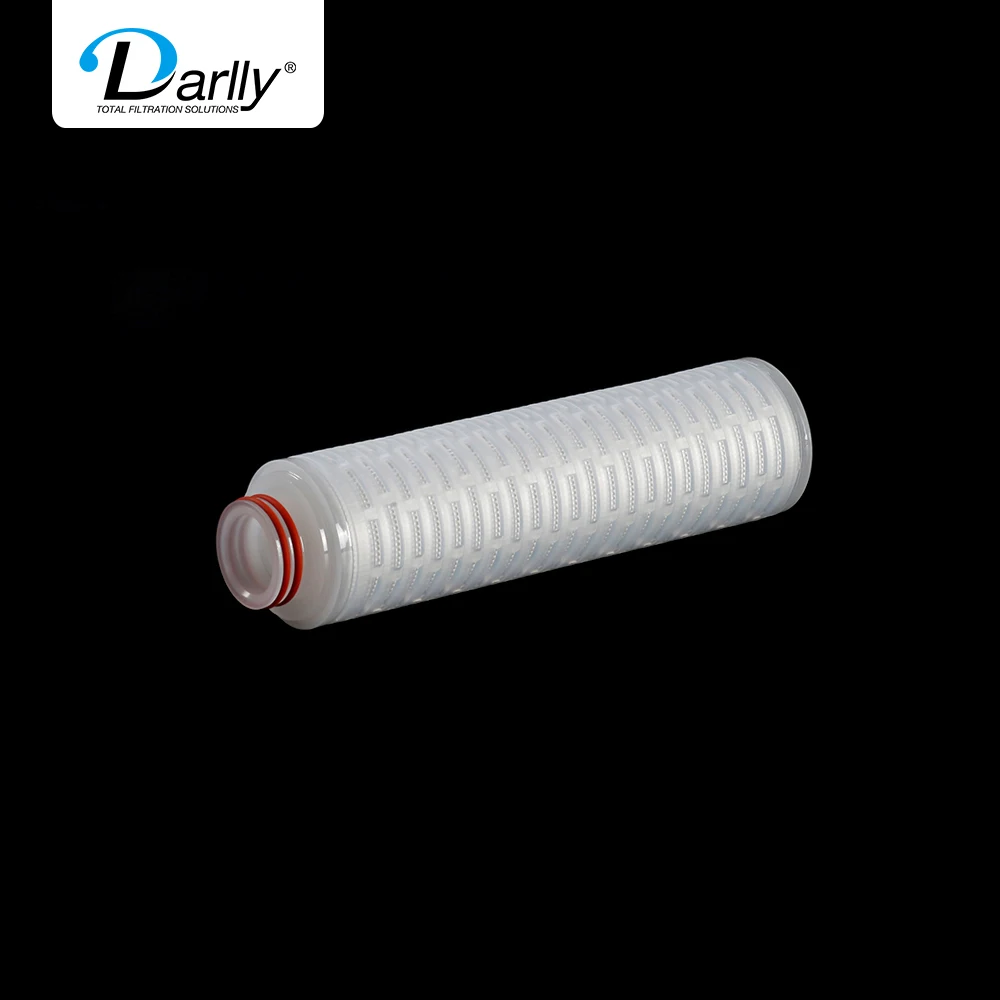 Good feedback Pre filtration of industrial process water pp shell Glass fiber membrane filter cartridge