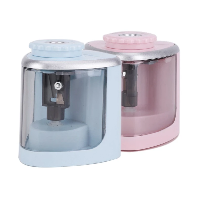 Electric pencil sharpener creative primary school stationery semi-automatic pencil sharpener pencil planer