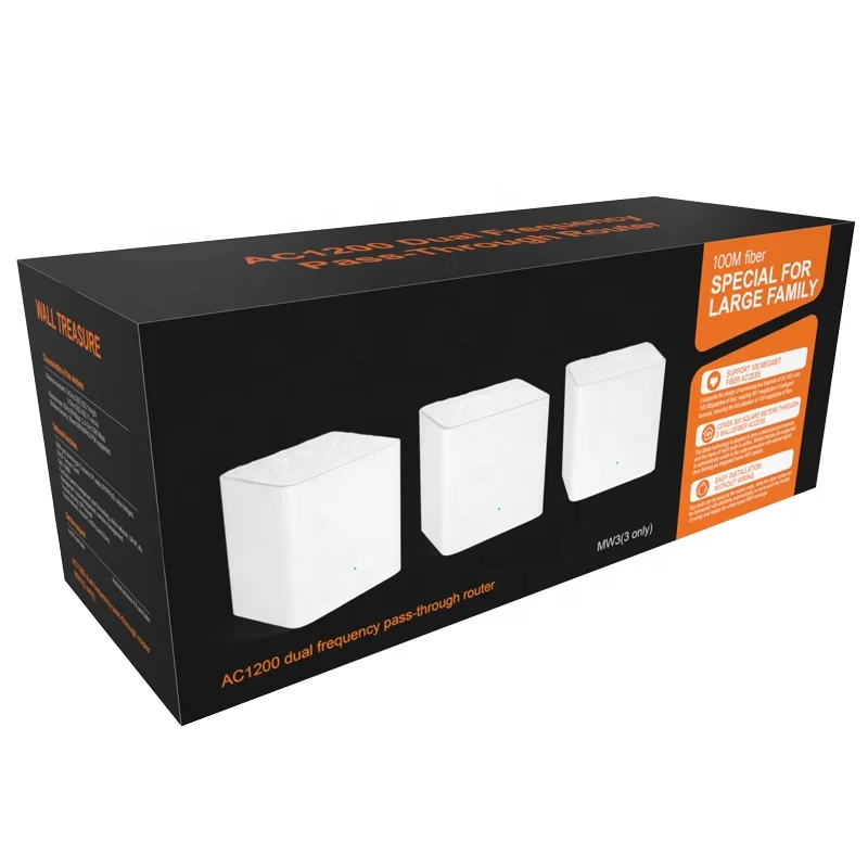Tenda MW3 three packs nova wireless repeater home gigabit dual band AC1200M high 80211AC intelligent network mesh wifi router