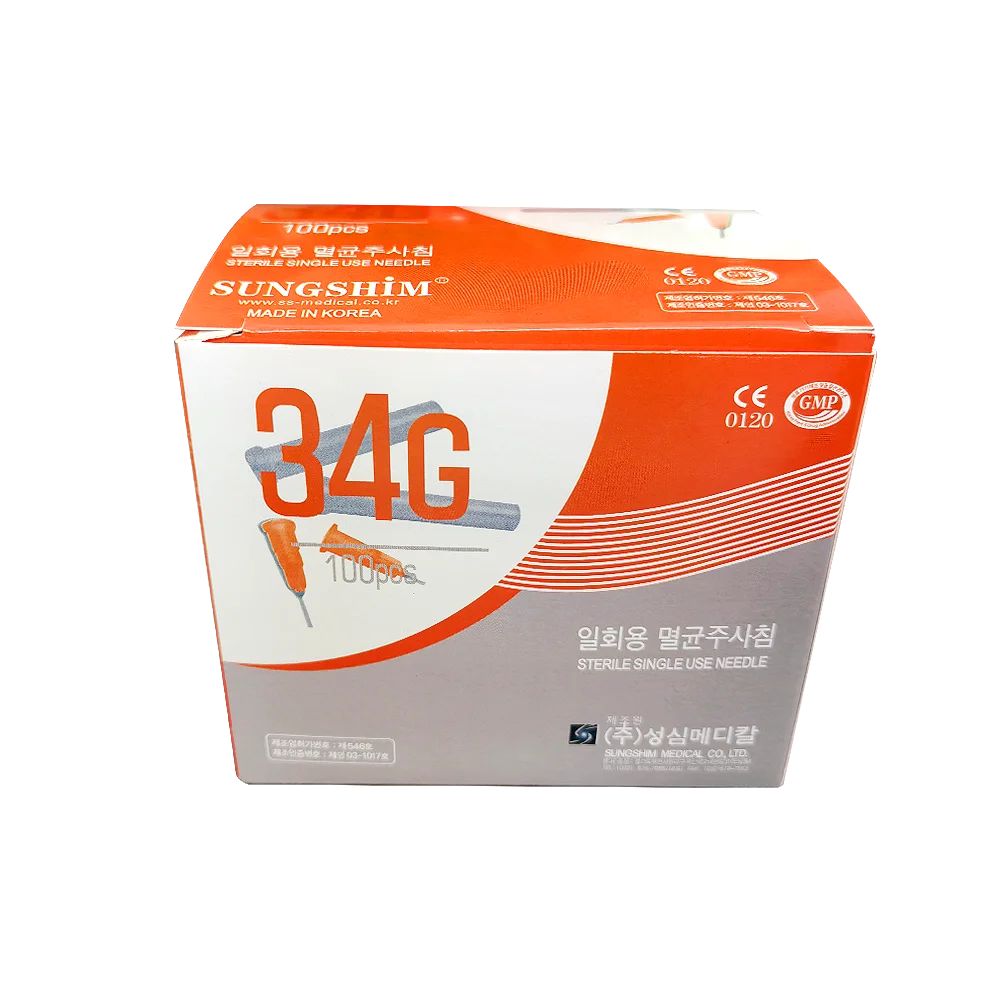 Wholesale Korean CE Marked Disposable Micro Needle 30g 31g 32g 33g 34g Meso Needle For Skin Booster Injecting