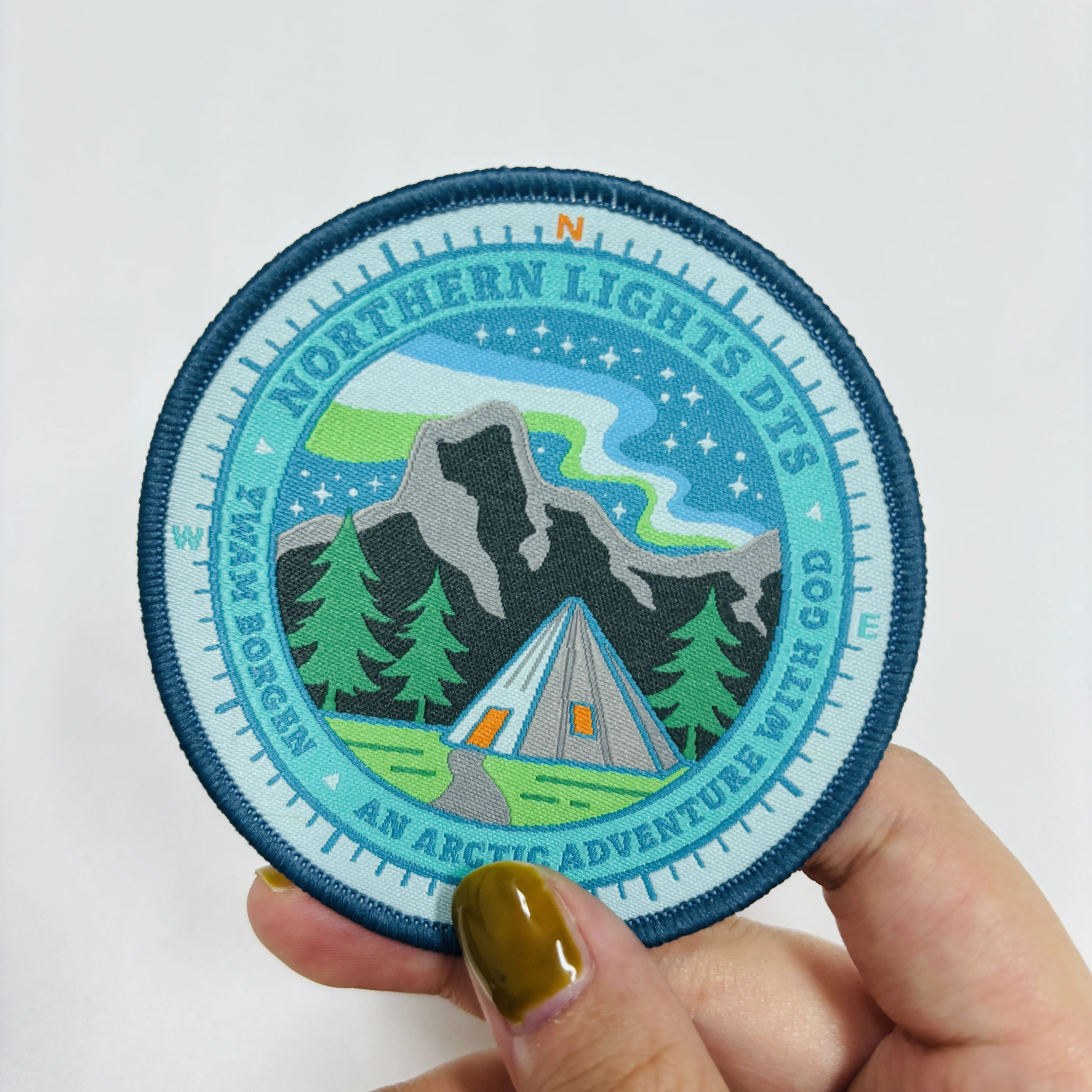 China factory Clothing Custom Woven Patch/Embroidery woven Patches Silicon Patch For Clothing