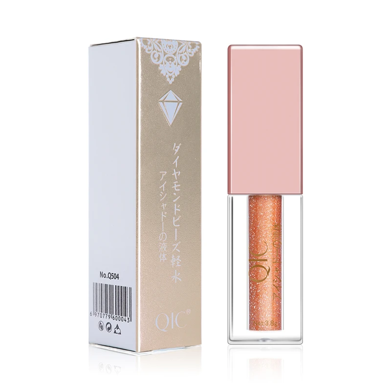 Fashion New Pigmented Liquid Eyeshadow 8 Color Logo Customized Duochrome Eye Shadow Easy to Wear Liquid Eye Makeup Wholesale Wet