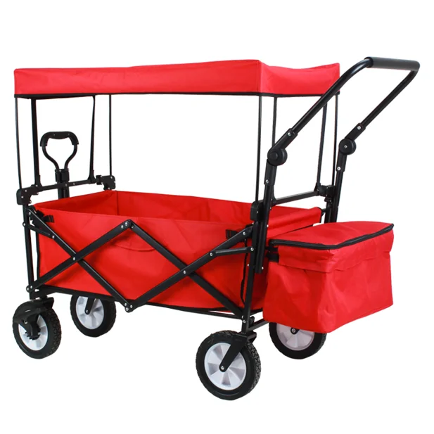 Hot Sell Heavy Duty Picnic Trolley Outdoor Folding Garden Portable Carry BBQ Camping Wagon Cart