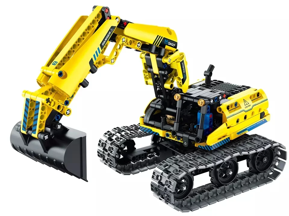 Top Selling Building Block Transmission Structure Engineering Excavator, Robot, 3 in 1 Models,430PCS DIY Block Engineering Truck