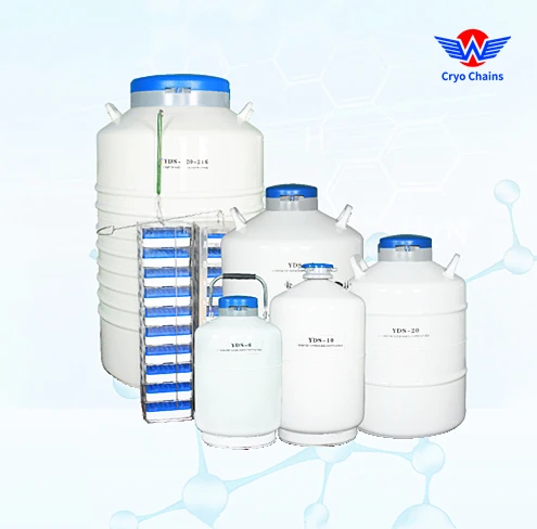 Cryochains cryogenic vacuum thermos tank yds-20l liquid nitrogen container dewar for medical cryogenic