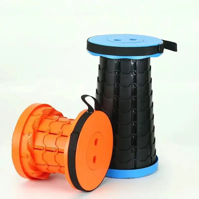 Lightweight High Load Capacity Portable Collapsible Retractable Stool for Camping Fishing BBQ Chair Folding Stool