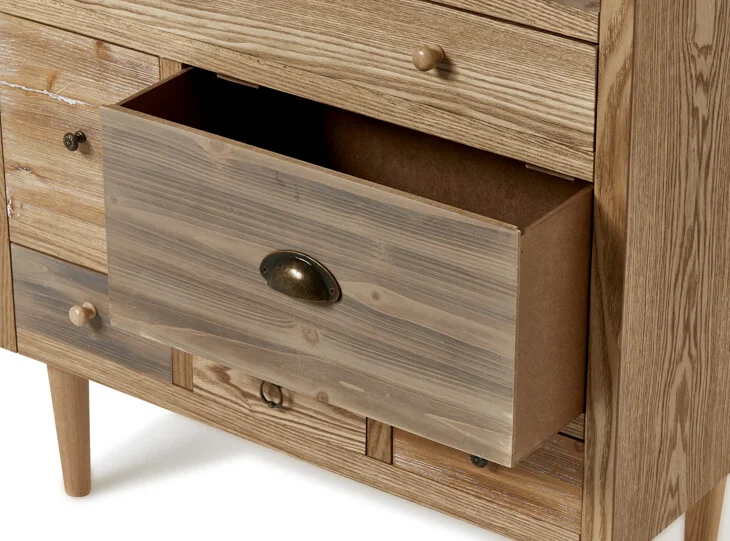 OEM Multi Chest Solid Wooden Kitchen Living Room Storage Drawer Sideboard Cabinet Designs