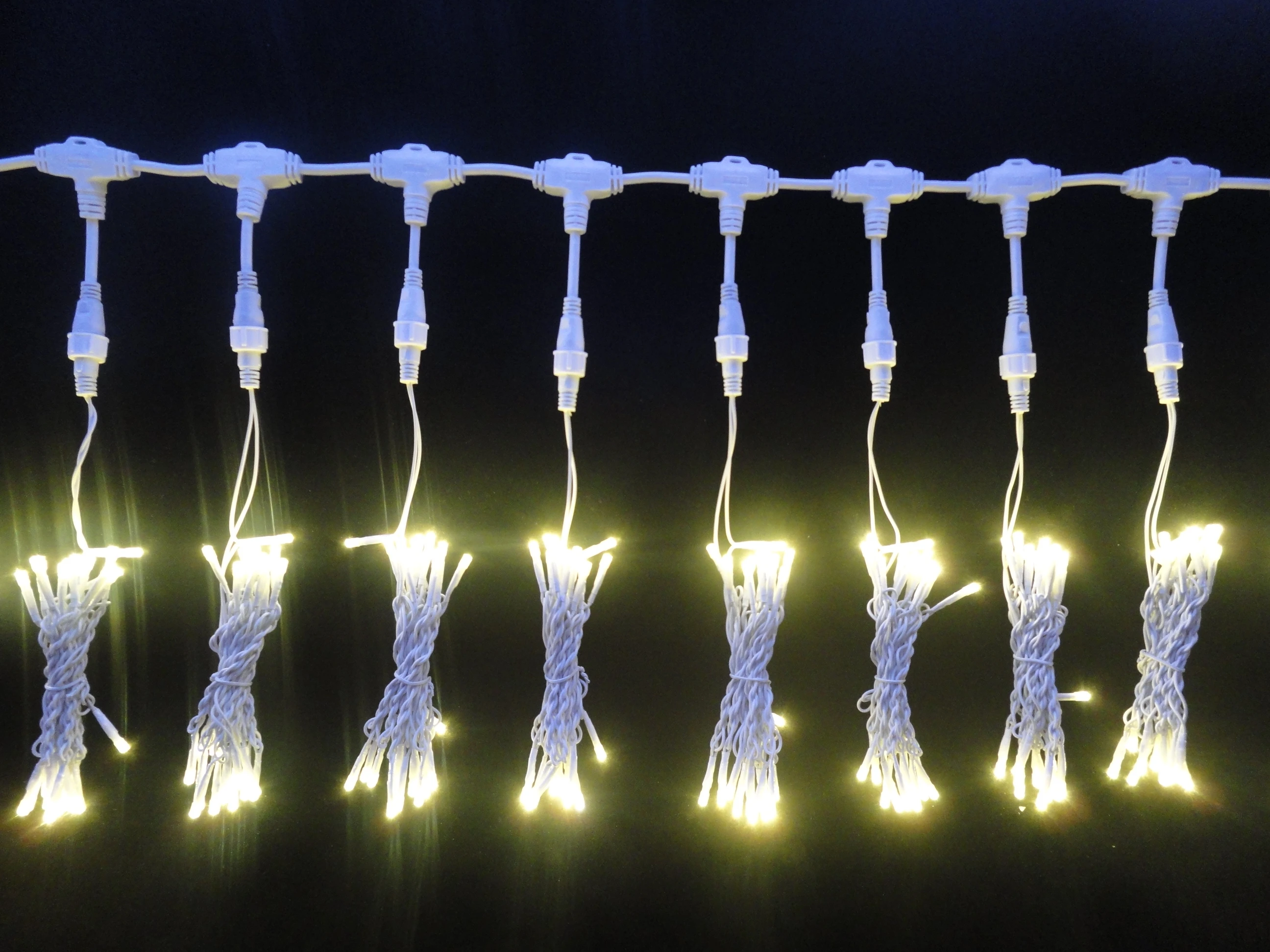 Light Decoration Wholesale IP65 Outdoor Waterproof Rubber Cable Curtain Wall Lights For Party Wedding Christmas Decoration