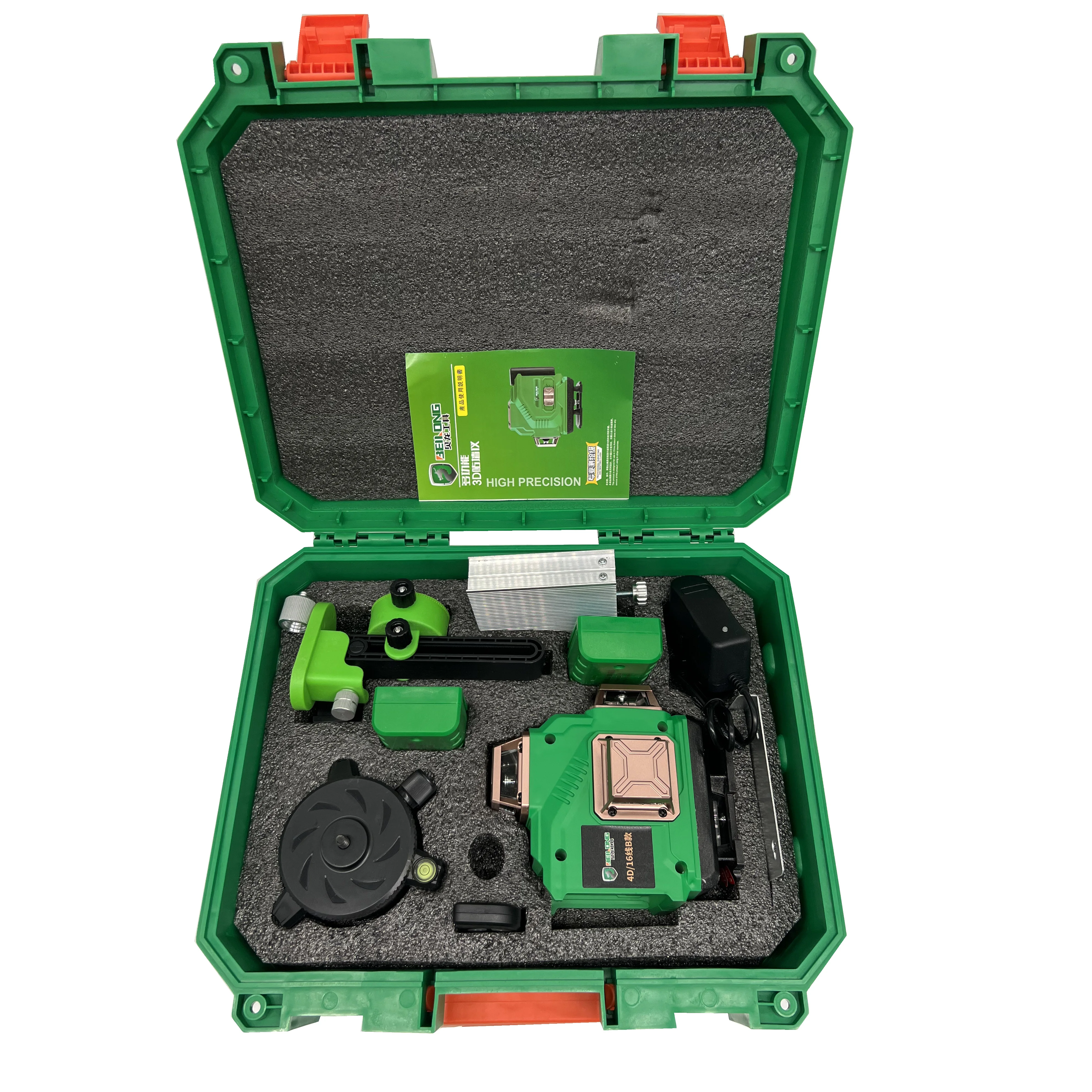 New Style New Function 16 Line 4D 360 Degree Green Beam  Vertical Horizontal Laser Level Machine